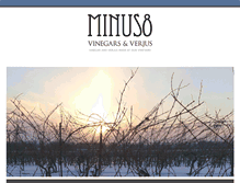 Tablet Screenshot of minus8vinegar.com